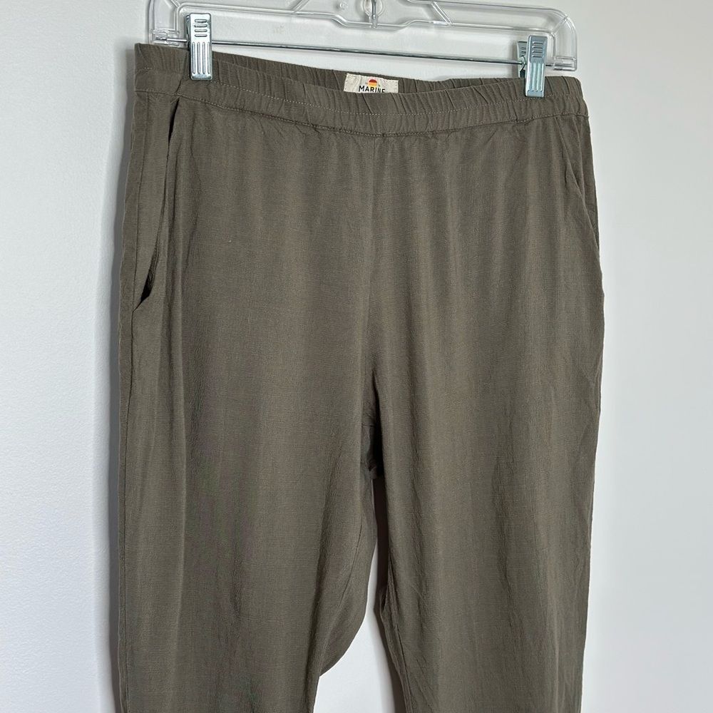 Marine Layer Women's Tencel Allison Pant in Dusty Olive Size Medium - Picture 6 of 11